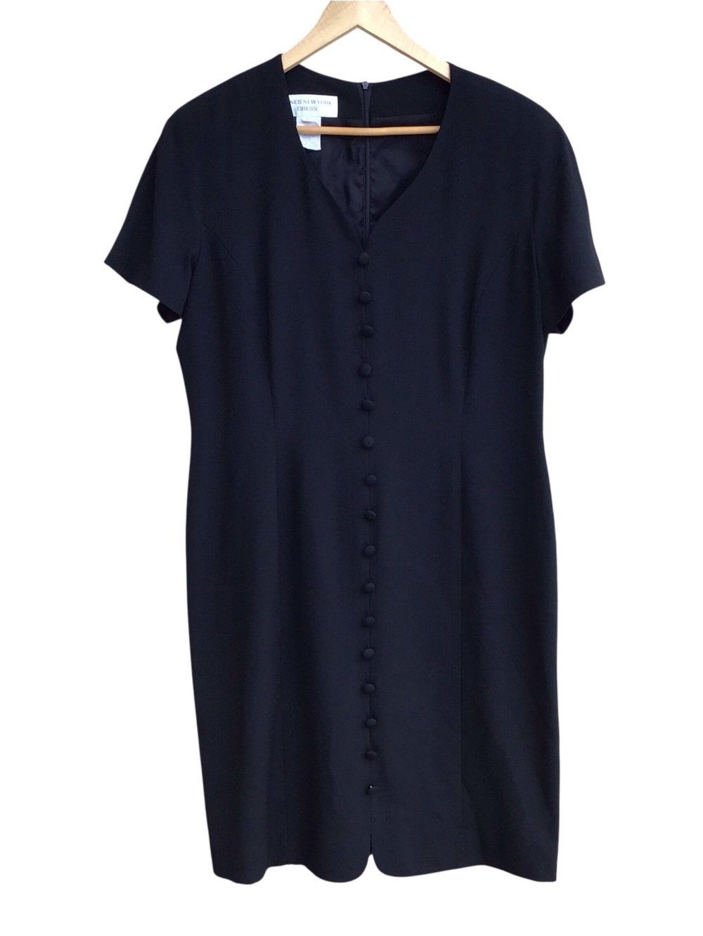 Jones New York Vintage Black Midi Dress